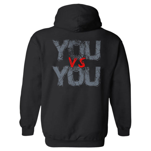 Men's You Vs You Printed Gym Hoodie